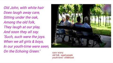 The Echoing Green by William Blake