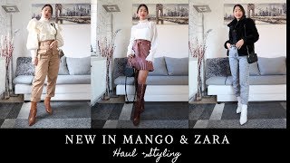 NEW IN MANGO and ZARA A|W Collection 2019 | Haul &amp; Styling | #fashionhaul #newinzara #newinmango