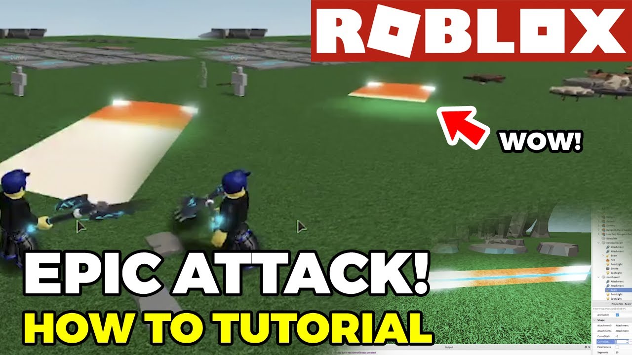 Roblox Trails Tutorial And Roblox Beam Tutorial How To Make A Slash Weapon Attack Roblox Studio Youtube - roblox studio trails