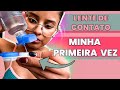 Usando pela PRIMEIRA VEZ lente de CONTATO com GRAU ! Deu certo ??VLOG03