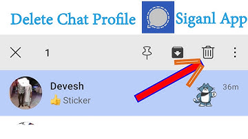 Signal App Par Chat Profile Kaise delete Kare 2021!! How to Delete chat Profile on Signal App
