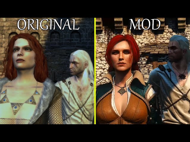 Road to The Witcher Remake - The Witcher Remastered Prologue vs Original  All Cutscenes Comparison 