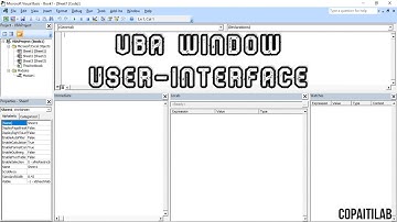 VBA WINDOW(USER-INTERFACE) //COPA TRADE SYLLABUS // COPA TRADE TUTORIAL // BY #COPA_ITI_LAB