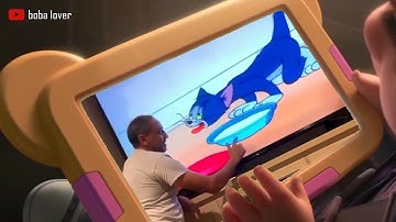 Tom and Jerry the invisible mouse drinking milk 😉 ( FEAT baby Moana )