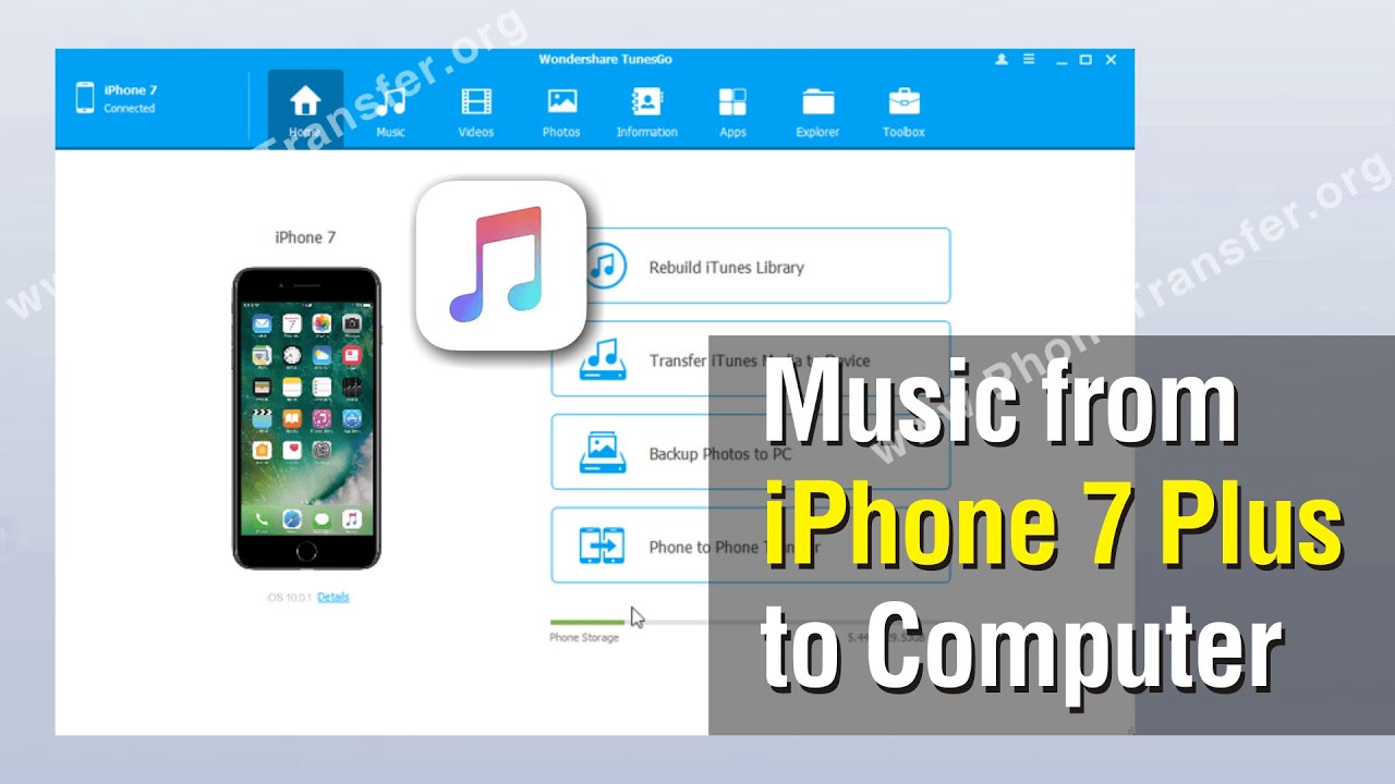 How to Copy Music from iPhone 7 Plus to Computer without ...