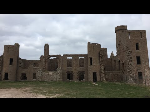 Walking  going to New Slains Castle Cruden Bay ,  Haunted Castle Scariest Places- Scotland's