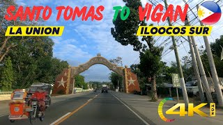 Philippines [4K] Drive: Scenic Route from SANTO TOMAS, La Union to VIGAN, Ilocos Sur in just 3.7 Hrs