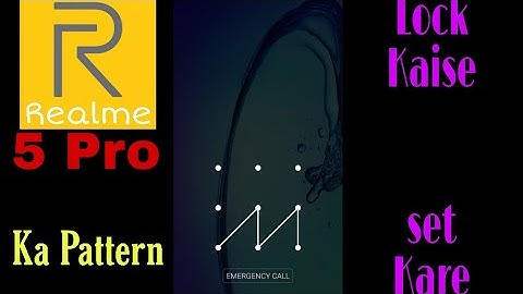 How set pattern lock in realme 5pro | Realme 5 pro ka Pattern lock kaise set karen