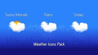 After Effects Project Files - Weather Icon Pack - VideoHive screenshot 2