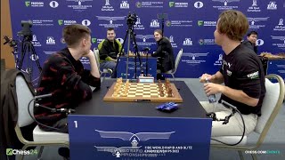 Magnus Carlsen vs Daniil Dubov | FIDE World Blitz 2023