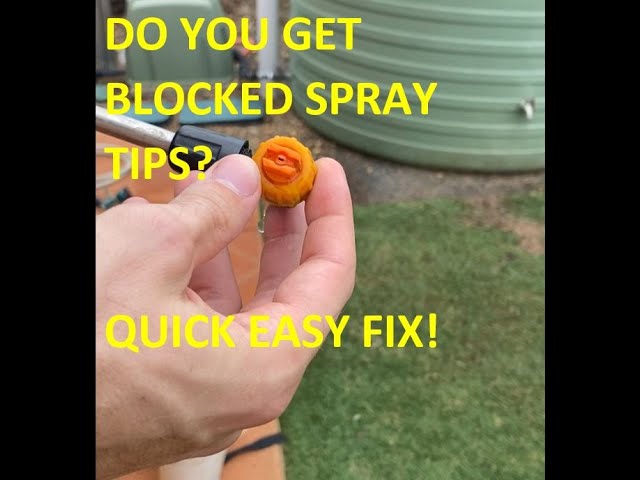 How To Fix Blocked Spray Tips / Nozzles On Dual Boom Backpack Sprayer