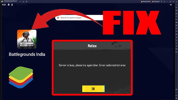 Fix BGMI Server Is Busy Restricted Area BlueStack emulator | 100% Working