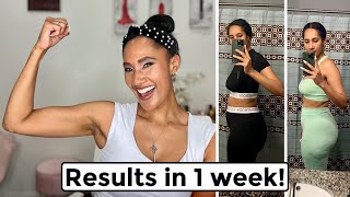 We got RESULTS in 1 week! | My Health & Fitness Journey: Week 1 of eating better AND working out!