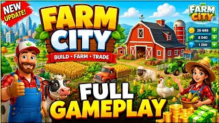 🌾 Farm City Full Gameplay 🚜 Build the Best Farm 🌽 Harvest, Trade & Grow! 💰 | Relaxing Farming Game screenshot 4