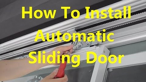 How to install a automatic sliding door operator
