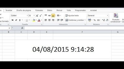 Curso de Excel: Como hacer un reloj en excel