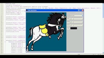 Paint application with bwlabel concept