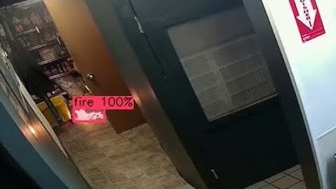 YOLOv4-tiny neural network to detect flames