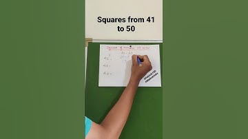 Squares from 41 to 50 | SpeedMaths | Quick tips | Patrick Dsouza