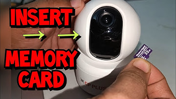 How to Insert a Memory Card into CP PLUS Camera | How to Insert Memory Card in to Wifi Camera