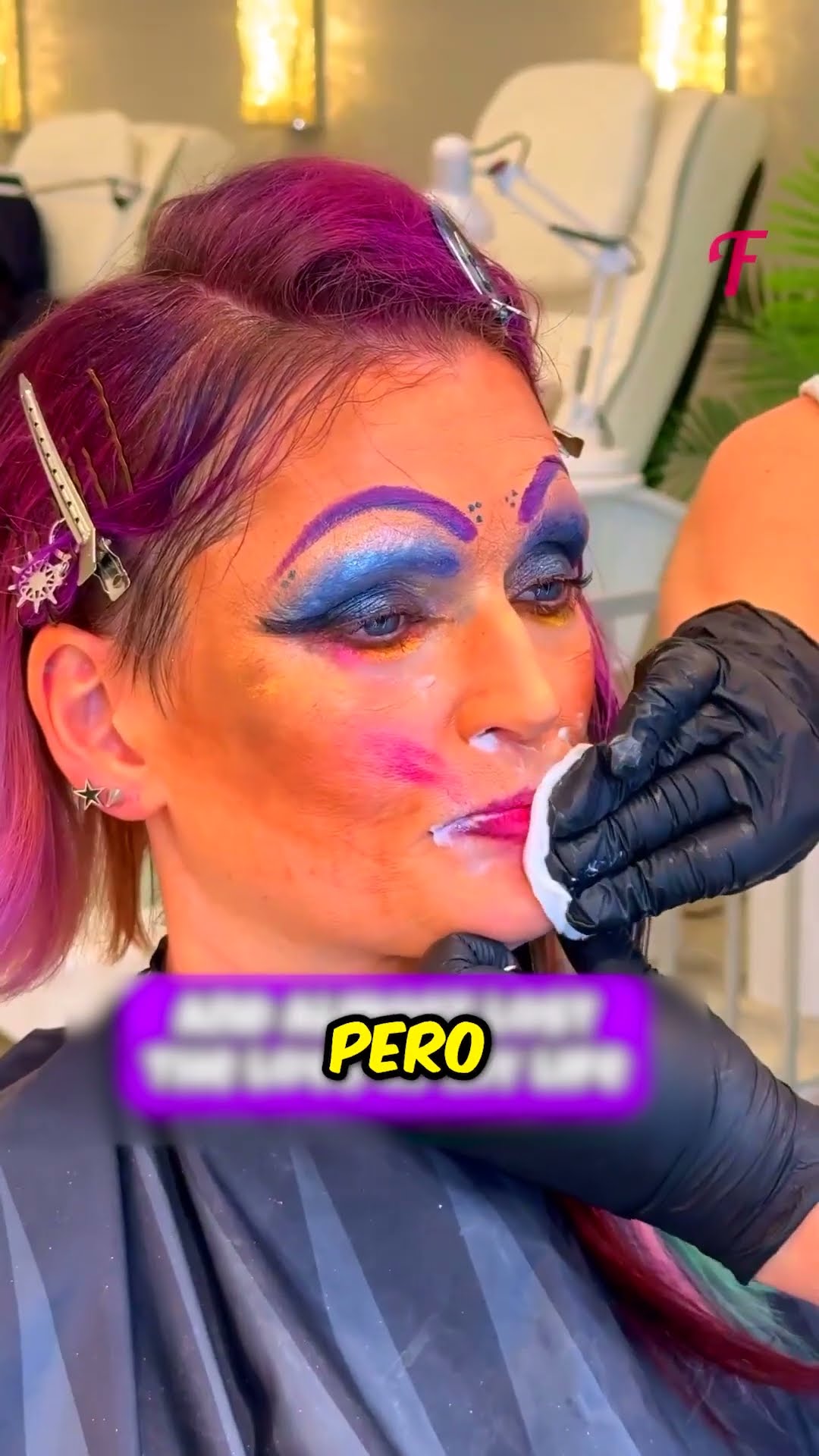 La rechazaron por su maquillaje oscuro, así que tuvo un cambio de imagen de princesa ❤️‍?