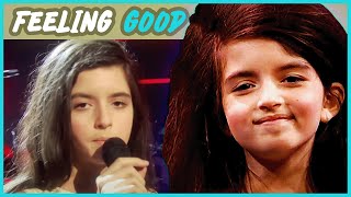 MY FIRST TIME HEARING Angelina Jordan Feeling Good LIVE in Norway - REACTION