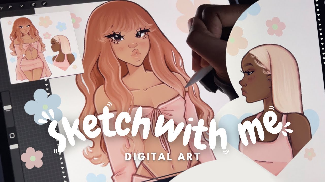 Chill and sketch with me🌦 | iPad Procreate draw with me - YouTube