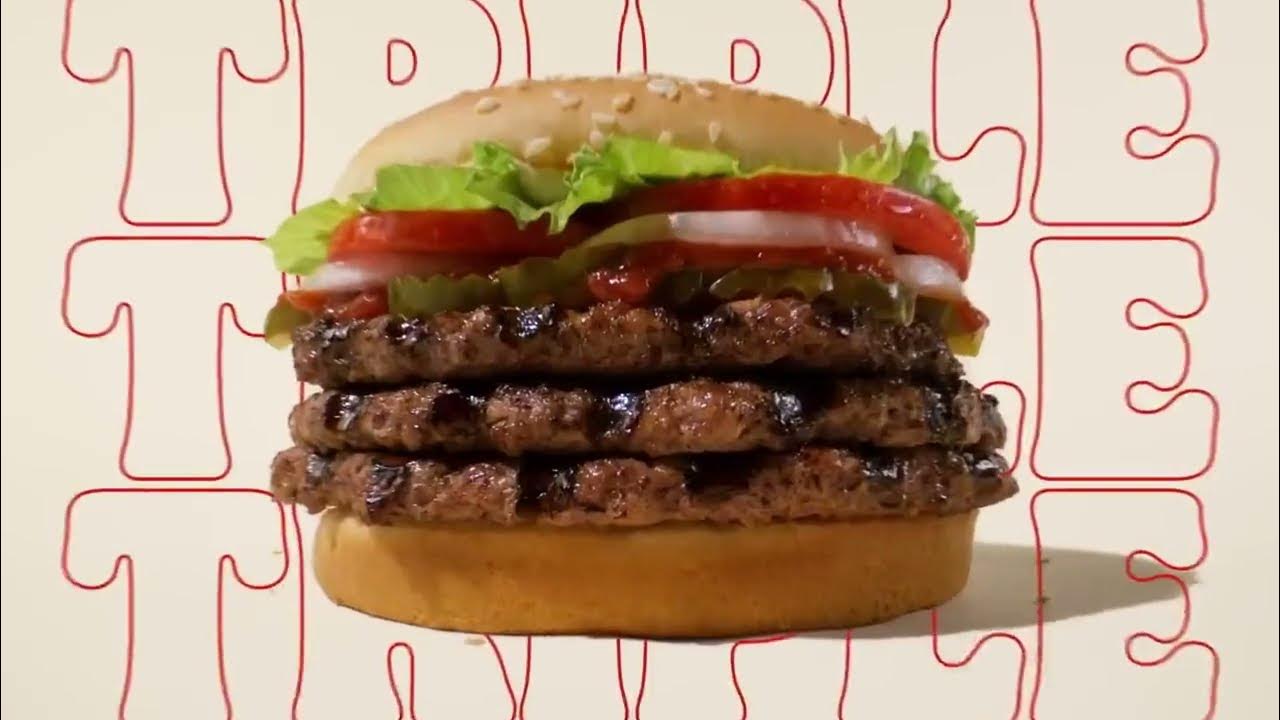 the brand new burger king burger YouTube