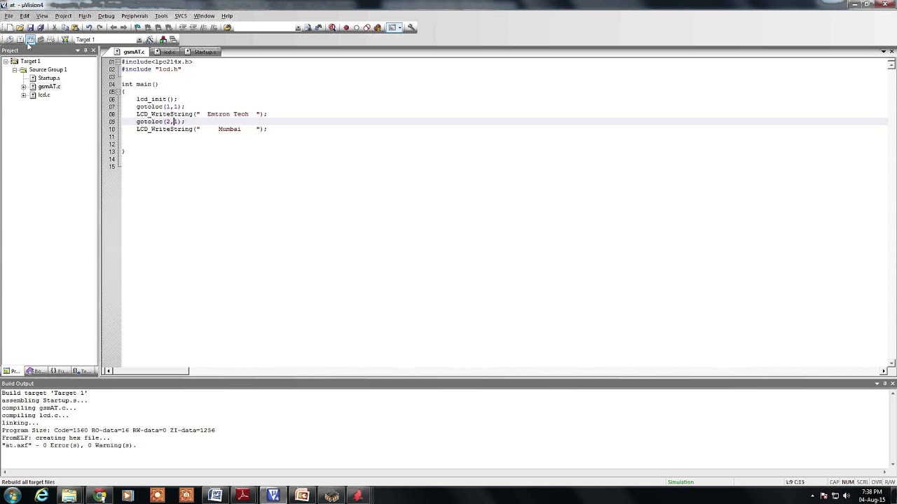 ARM7 Processor LPC21xx KEIL RTOS Part2 YouTube
