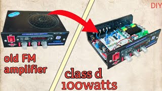 how to make 100watts stereo amplifier with bass treble  powerful two channel amplifier