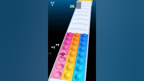 Pop it Run ASMR 🌈💃👯very satisfying and relaxing Sounds Gameplay #shorts