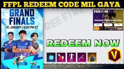 redeem code free fire today | ffpl 500k live watching rewards | ffpl today redeem code | ffpl reward
