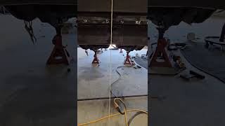 Centering/ lining up deck lid/ panels before final installation. #metalfabrication #mopar #bodywork