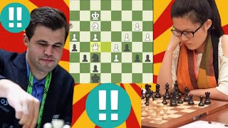 2893 Elo chess game | Hou Yifan vs Magnus Carlsen 9