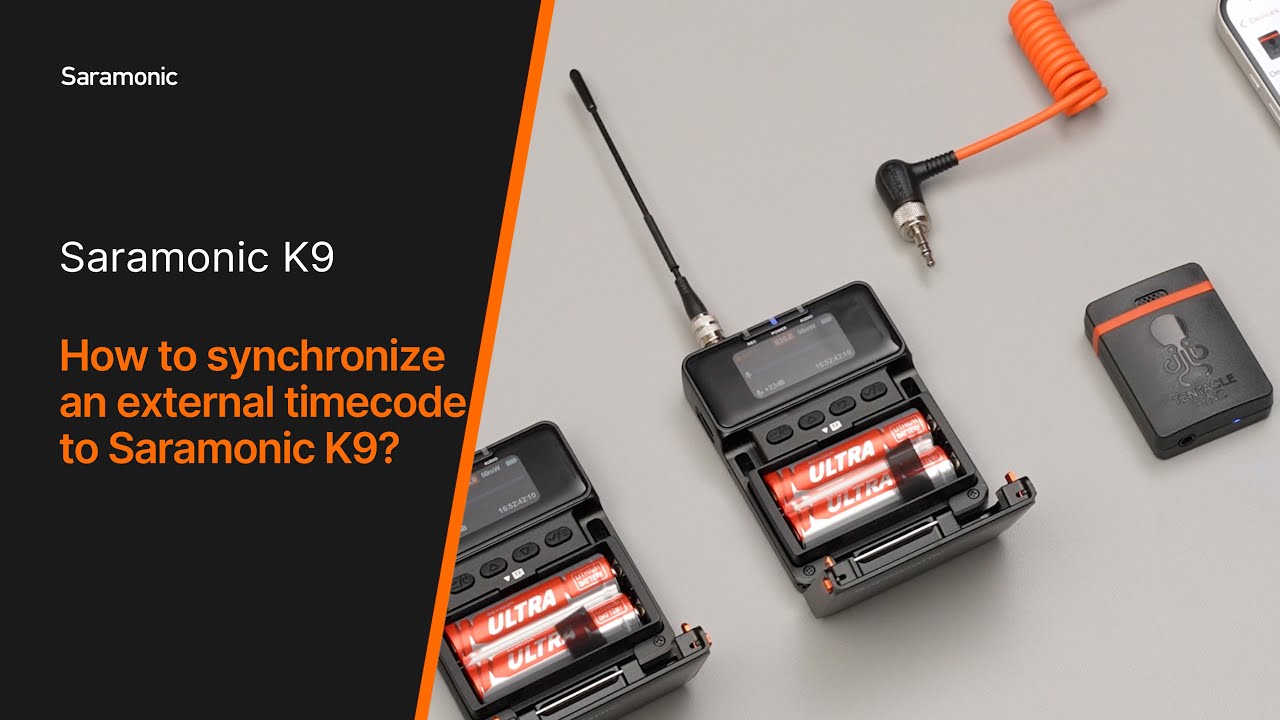 Saramonic K9 | How to Sync External Timecode