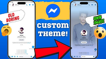 How to Use Your Own Photo as Messenger Theme | Messenger Custom Theme Not Showing? (WORKING)