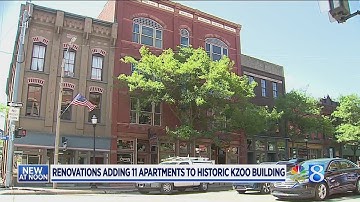 Renovations adding apartments to historic downtown Kzoo building