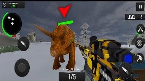 Jungle Dino Hunting Gun Games Android Gameplay Part - 2