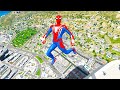 GTA 5 Spiderman Epic Jumps Compilation(GTA V Fails Funny Moments)