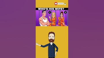 🤔Only 1% Can Solve This! Who’s His Wife? 🔍💍 (Genius Observation Test)