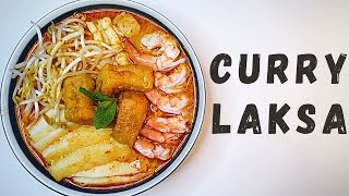 Malaysian Curry Laksa - Singaporean Curry Noodle Soup (Laksa Lemak) Recipe