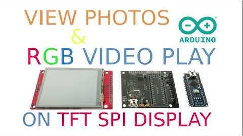 Arduino Photo And Video Play
