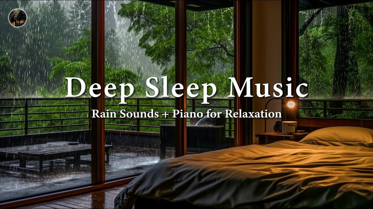 Deep Sleep Instantly in 3 Minutes 🎶 Rain Sounds & Piano Music to Relaxing, Insomnia Relief, Anxiety