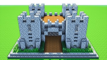MINECRAFT: How to build a castle! (Tutorial) Survival Castle tutorial - Easy Build - PC, MCPE ect
