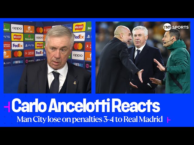I AM SO PROUD! 🙌 | Carlo Ancelotti | Man City 1-1 Real Madrid (3-4 on penalties) | #UCL class=