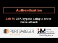 Authentication 9  2fa bypass using a bruteforce attack