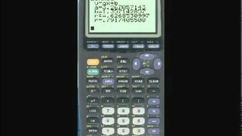 How to do linear regression on TI-83+ graphing calculator