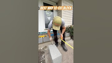 Best way to cut block #asmr #asmrsounds #blockcutting #construction #diy #bluecollar #trending #fyp