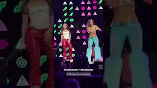 Emilia y Nicki Nicole cantando Intoxicao en el Movistar arena #shorts #emiliamernes #nickinicole