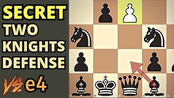 Ongebruikelijke verdediging met twee paarden tegen e4 😮😮